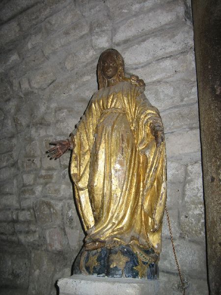 Vierge polychrome de la chapelle de la Garde Gurin
